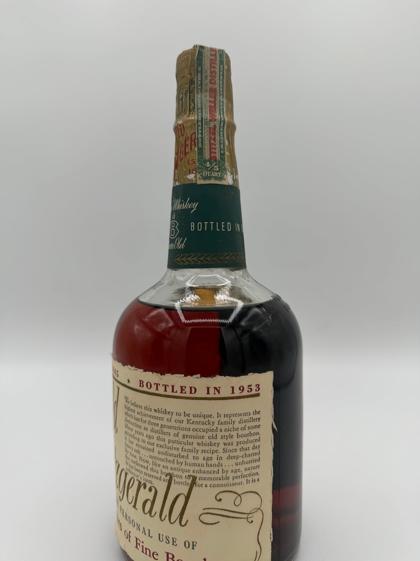 Very Old Fitz 8yr (4/5 Quart)- Stitzel Weller - 1953
