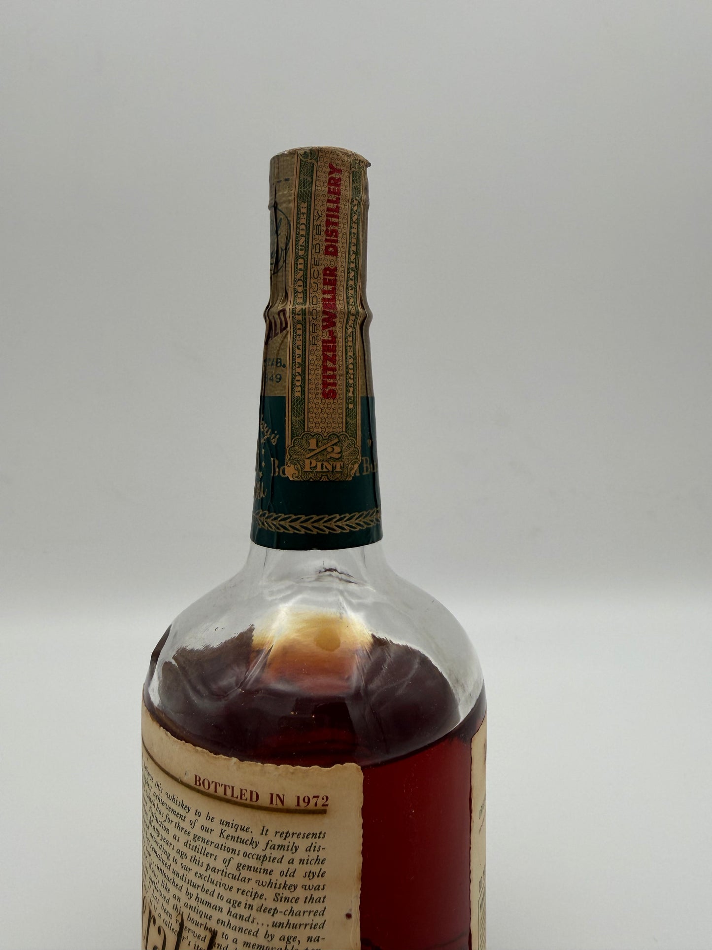 Very Old Fitz 8yr (1/2 Pint)- Stitzel Weller - 1972